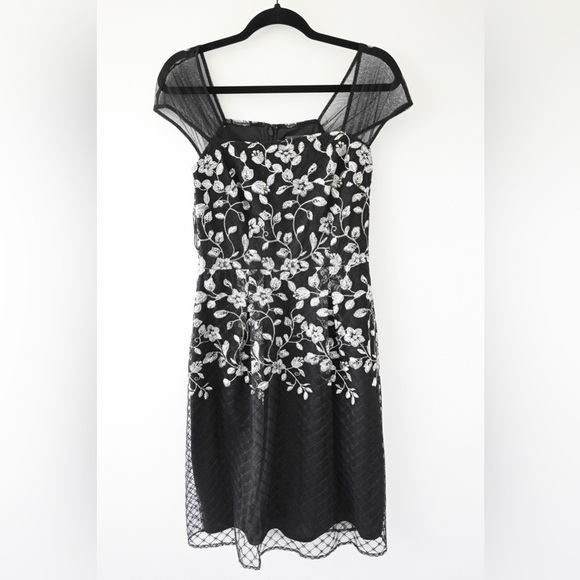 Adrianna Papell Midi Floral Dress NWT - Picture 6 of 12